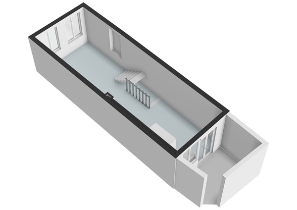 Floorplan - Steenstraat 43, 2312 BV Leiden
